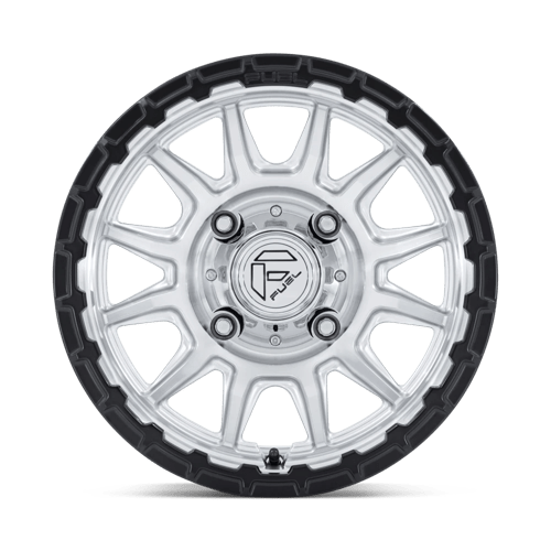 Fuel Utv Fv866 Piston Utv 15X7 +38 Matte Black W/ Gloss Black Lip