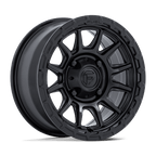 Fuel Utv Fv866 Piston Utv 15X7 +38 Matte Black W/ Gloss Black Lip