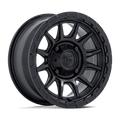 Fuel Utv Fv866 Piston Utv 15X7 +38 Matte Black W/ Gloss Black Lip