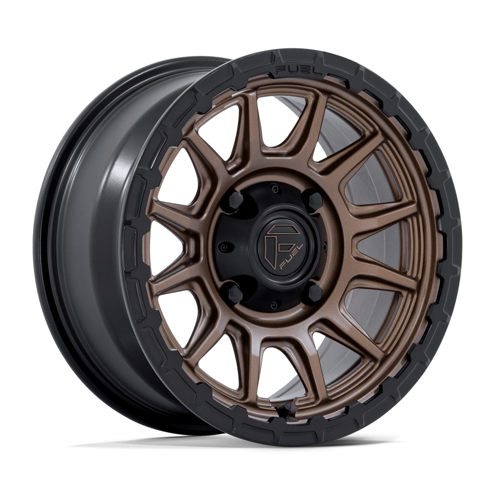 Fuel Utv Fv866 Piston Utv 15X7 +38 Matte Bronze W Matte Black Lip