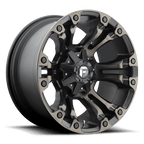 Fuel 1Pc D569 Vapor 20X9 +1 Matte Black Double Dark Tint