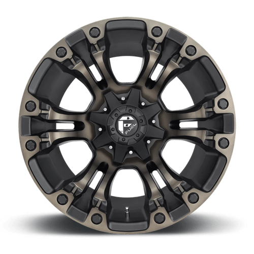 Fuel 1Pc D569 Vapor 20X9 +20 Matte Black Double Dark Tint
