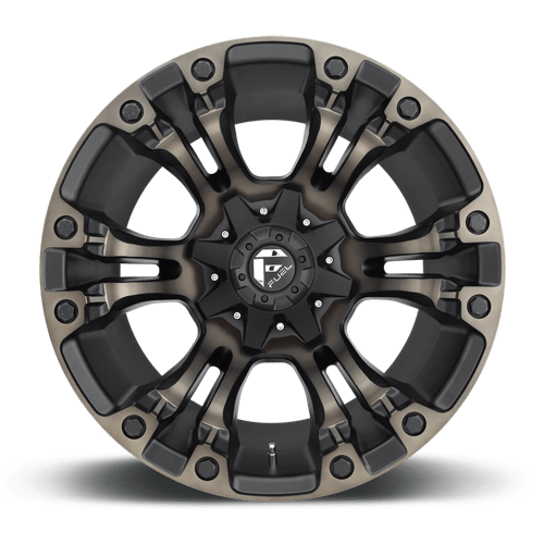 Fuel 1Pc D569 Vapor 20X9 +35 Matte Black Double Dark Tint