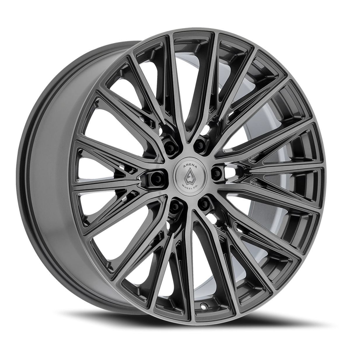 Arena Finesse 22X9.5 +25 Gloss Gunmetal W/ Brushed Face