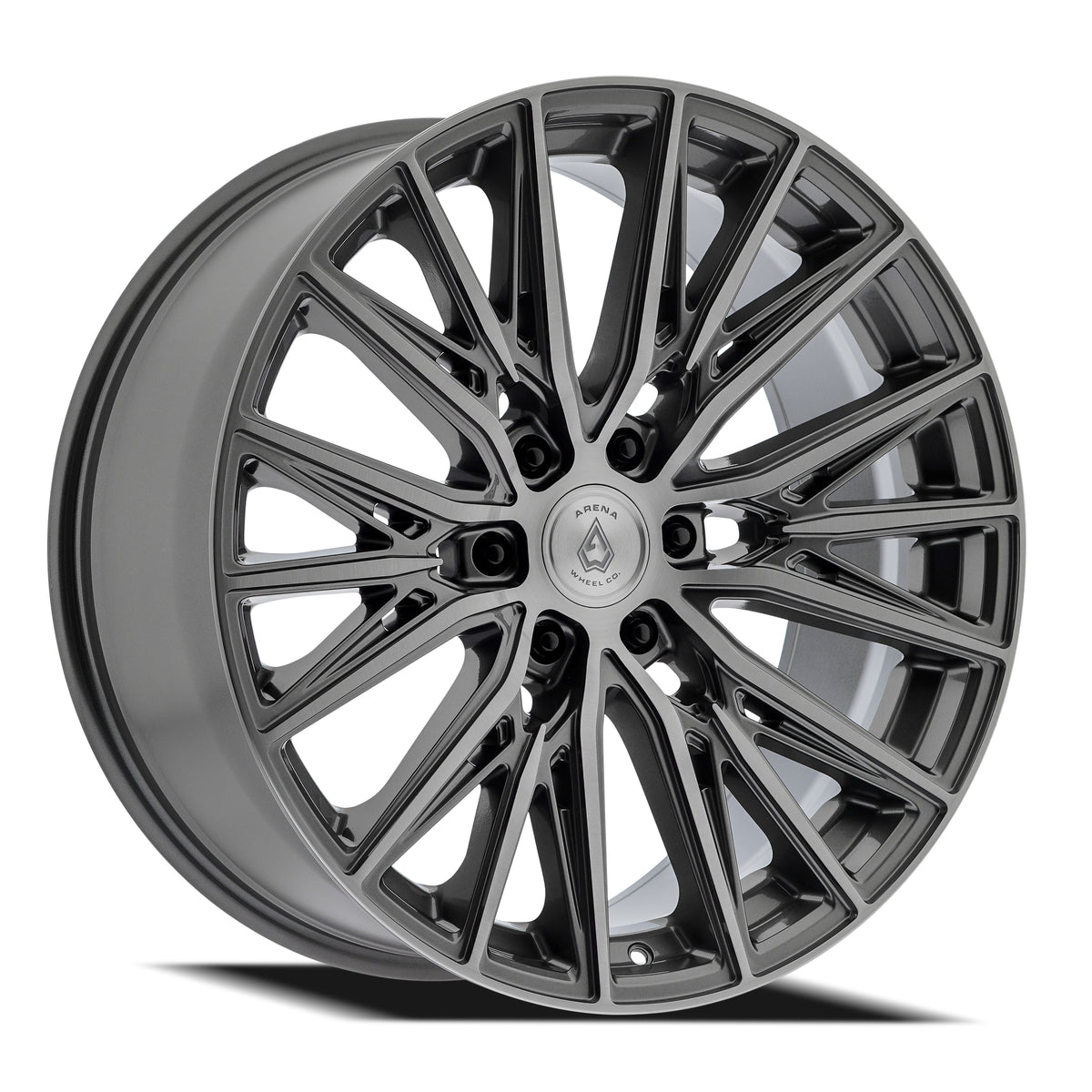 Arena Finesse 22X9.5 +25 Gloss Gunmetal W/ Brushed Face