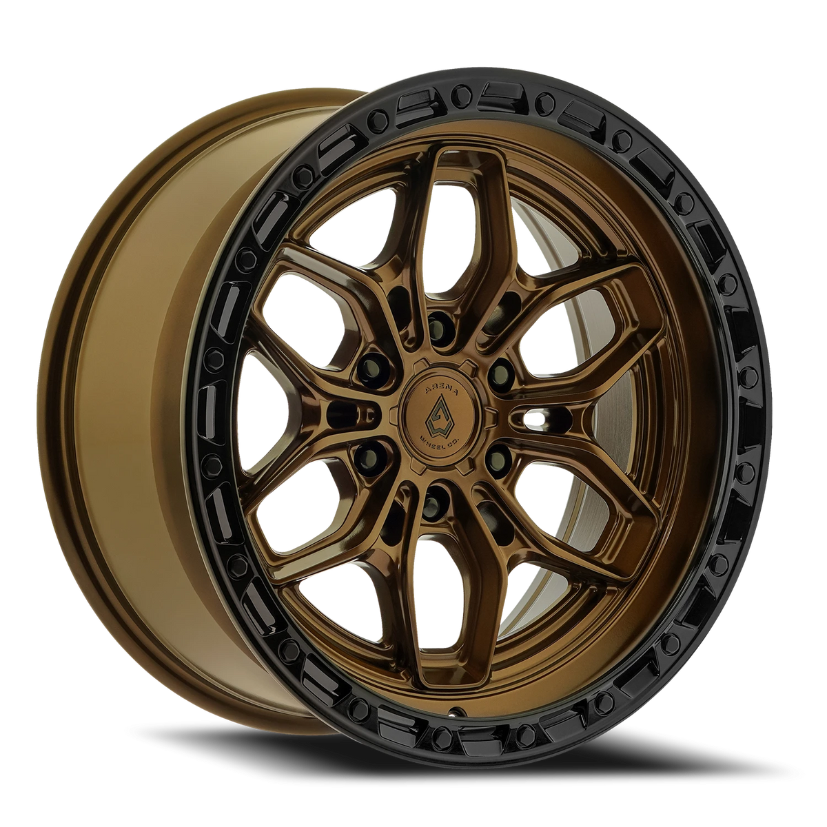 Arena Fury 20X10 -18 Smoked Bronze W/ Gloss Black Lip