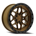 Arena Fury 20X9 +0 Smoked Bronze W/ Gloss Black Lip