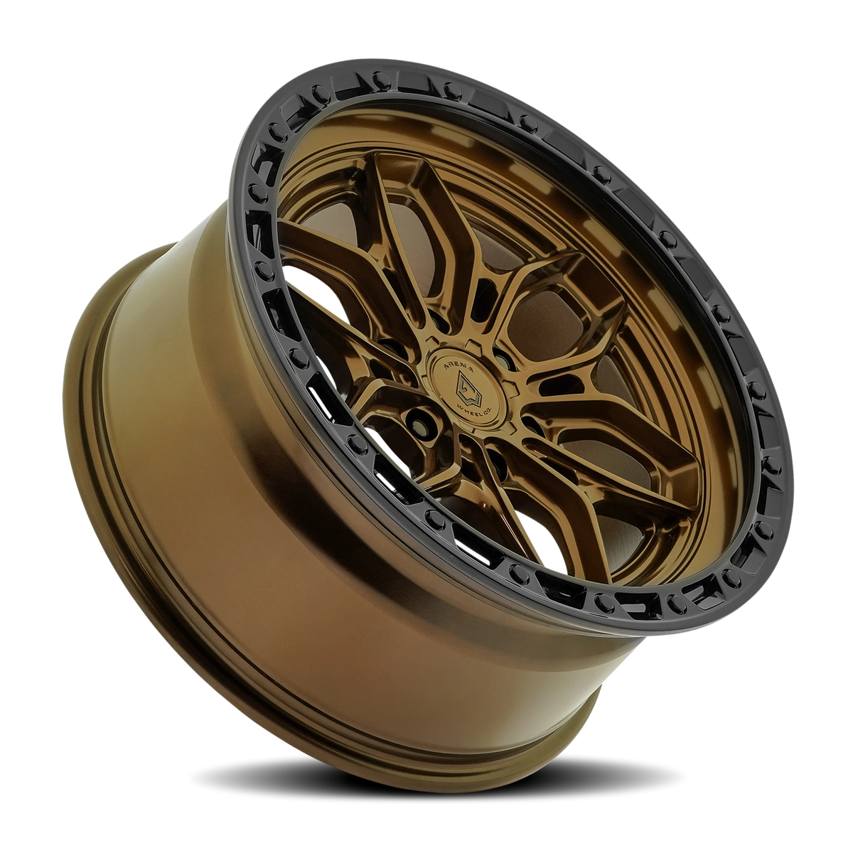 Arena Fury 20X10 -18 Smoked Bronze W/ Gloss Black Lip