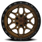 Arena Fury 20X9 +0 Smoked Bronze W/ Gloss Black Lip