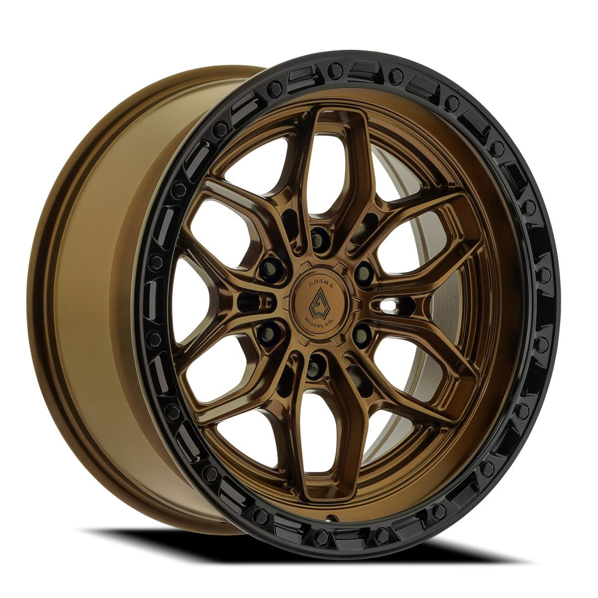Arena Fury 20X10 -18 Smoked Bronze W/ Gloss Black Lip
