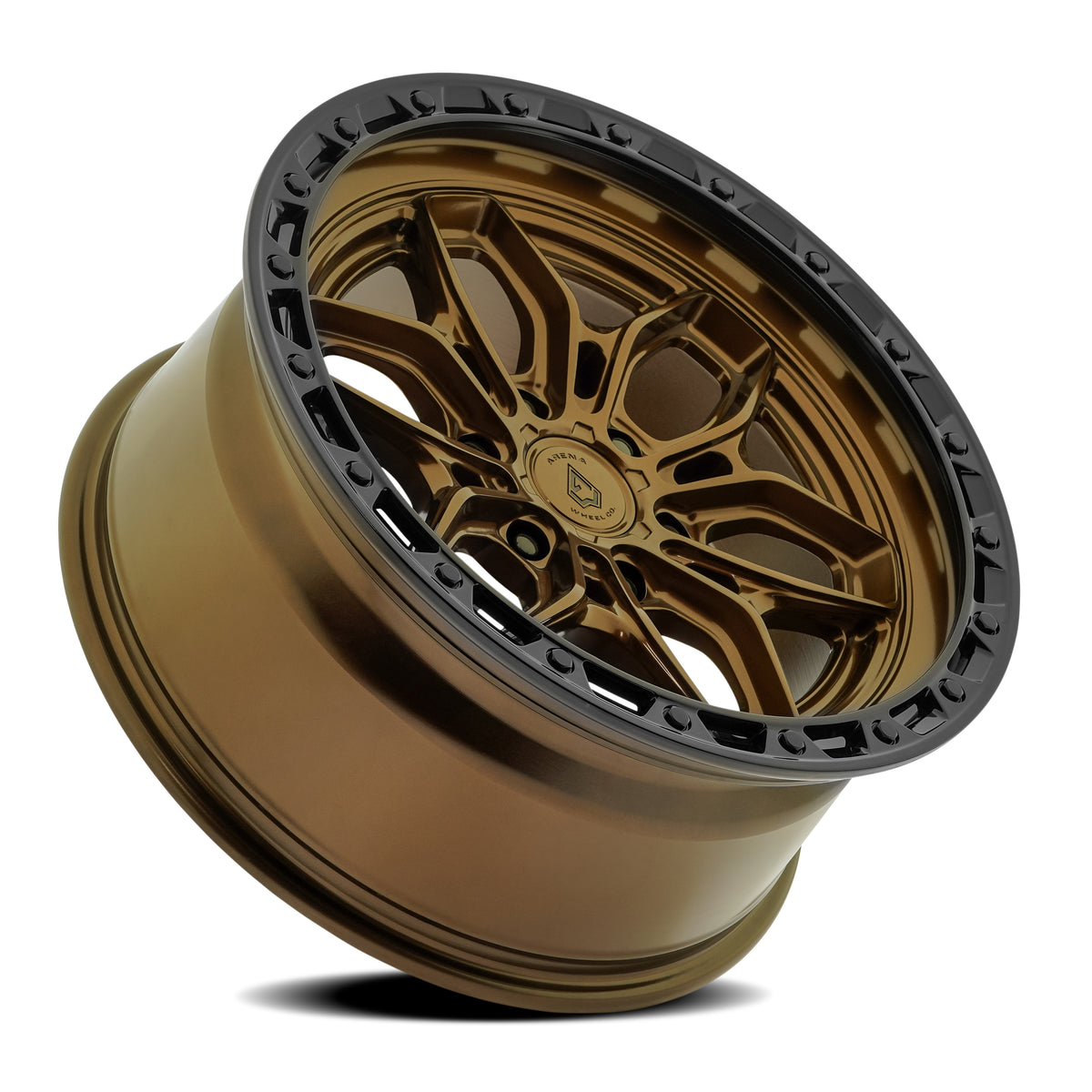Arena Fury 20X10 -18 Smoked Bronze W/ Gloss Black Lip
