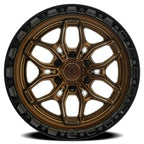 Arena Fury 20X9 +0 Smoked Bronze W/ Gloss Black Lip