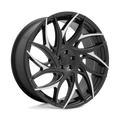 Dub 1Pc S259 G.O.A.T. 26X10 +10 Gloss Black W/ Machined Spokes