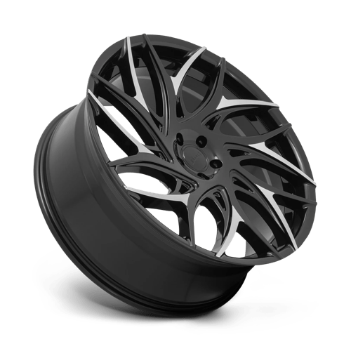 Dub 1Pc S259 G.O.A.T. 22X9 +35 Gloss Black W/ Machined Spokes