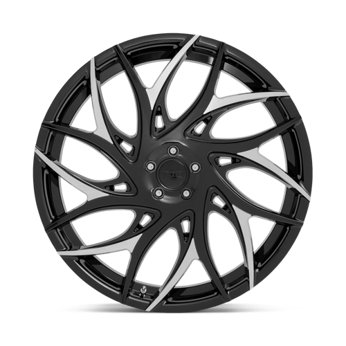 Dub 1Pc S259 G.O.A.T. 24X10 +15 Gloss Black W/ Machined Spokes