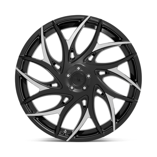Dub 1Pc S259 G.O.A.T. 22X9 +35 Gloss Black W/ Machined Spokes