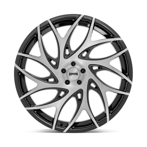 Dub 1Pc S260 G.O.A.T. 24X10 +10 Brush Face Gblk Drk Tint Spoke
