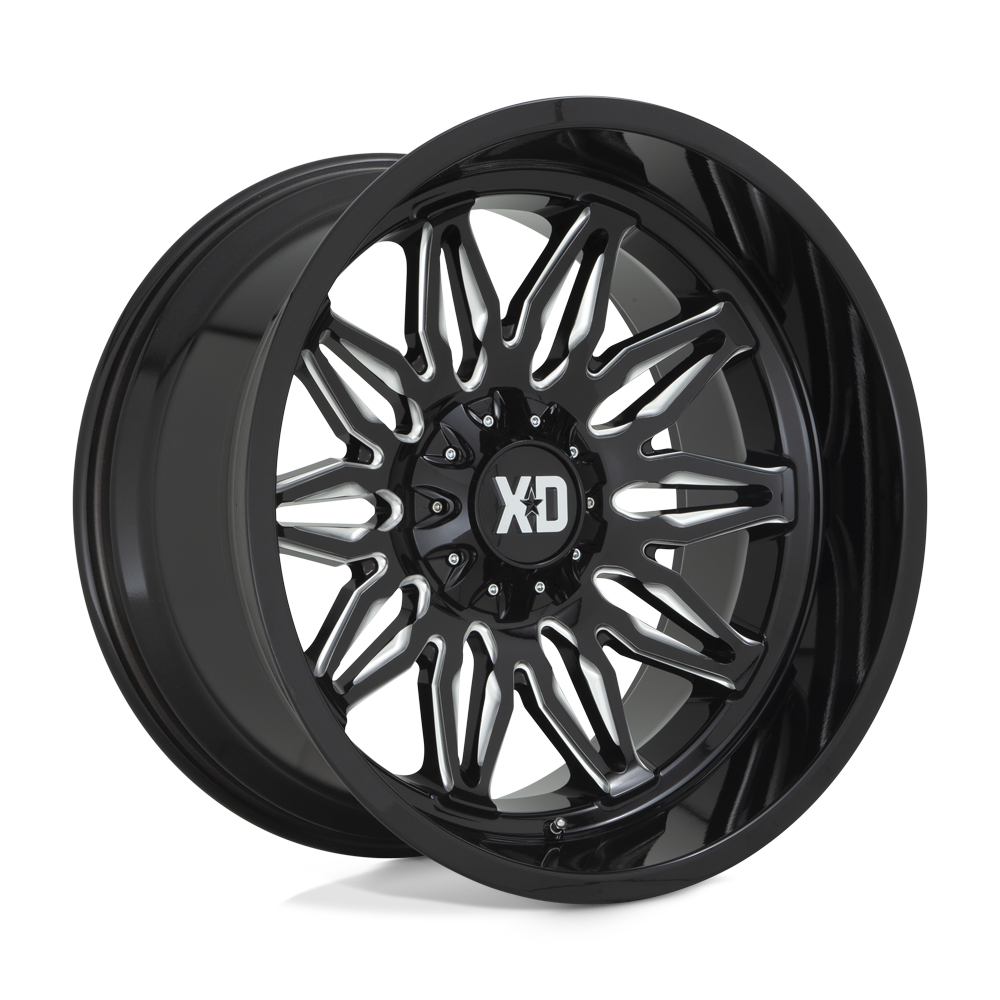 Xd Xd859 Gunner 22X10 -18 Gloss Black Milled
