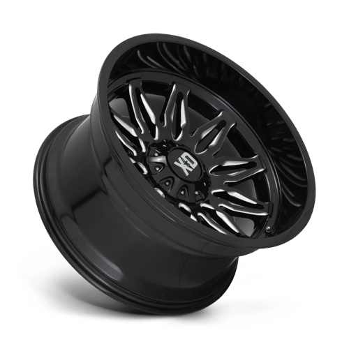 Xd Xd859 Gunner 22X10 -18 Gloss Black Milled