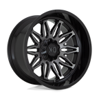 Xd Xd859 Gunner 22X10 -18 Gloss Black Mach W/ Gray Tint