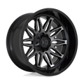 Xd Xd859 Gunner 22X10 -18 Gloss Black Mach W/ Gray Tint