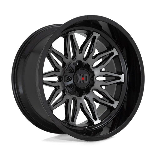Xd Xd859 Gunner 20X10 -18 Gloss Black Mach W/ Gray Tint