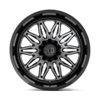 Xd Xd859 Gunner 22X10 -18 Gloss Black Mach W/ Gray Tint