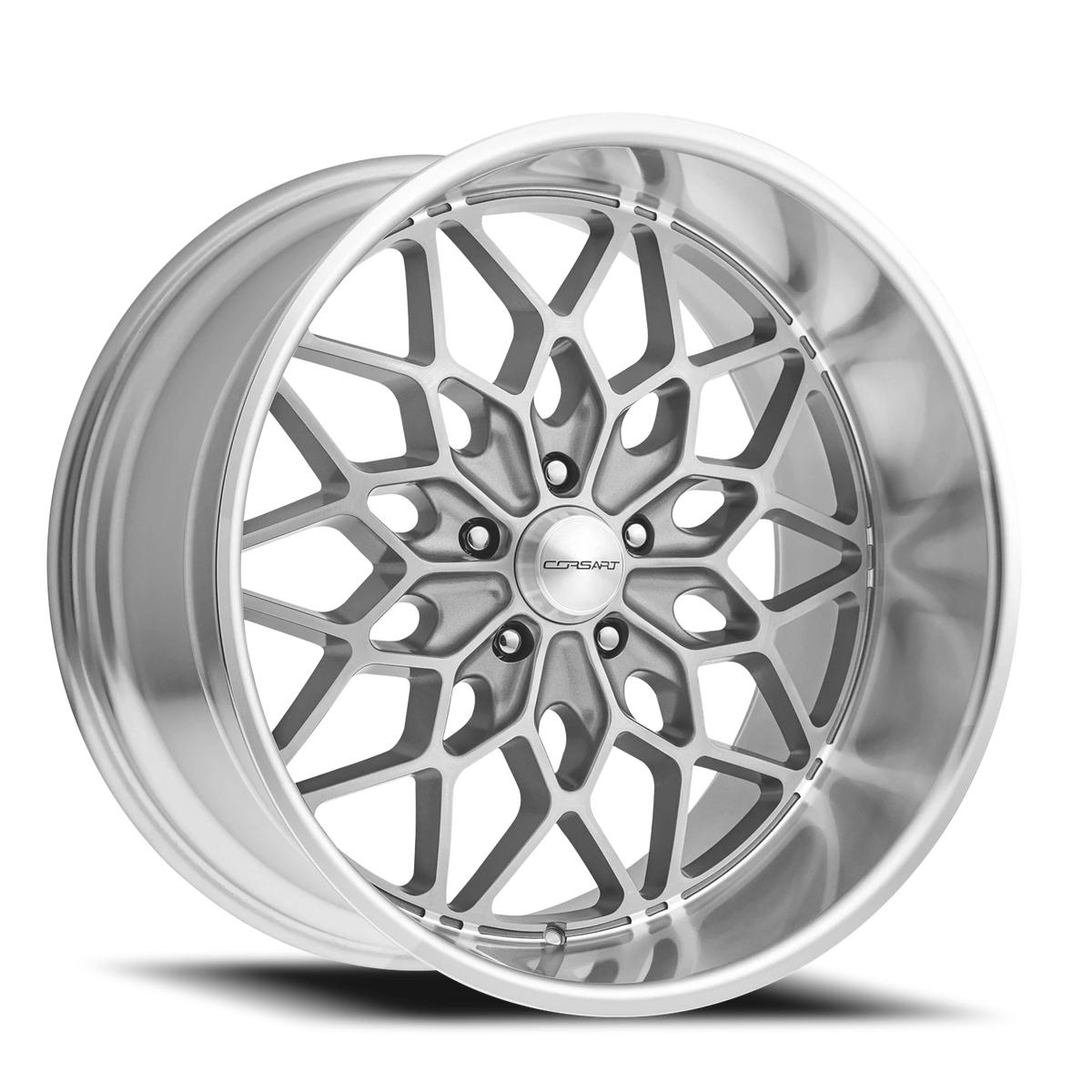 Corsart Gunner 20X10 +0 Matte Gunmetal W/ Diamond Cut Lip
