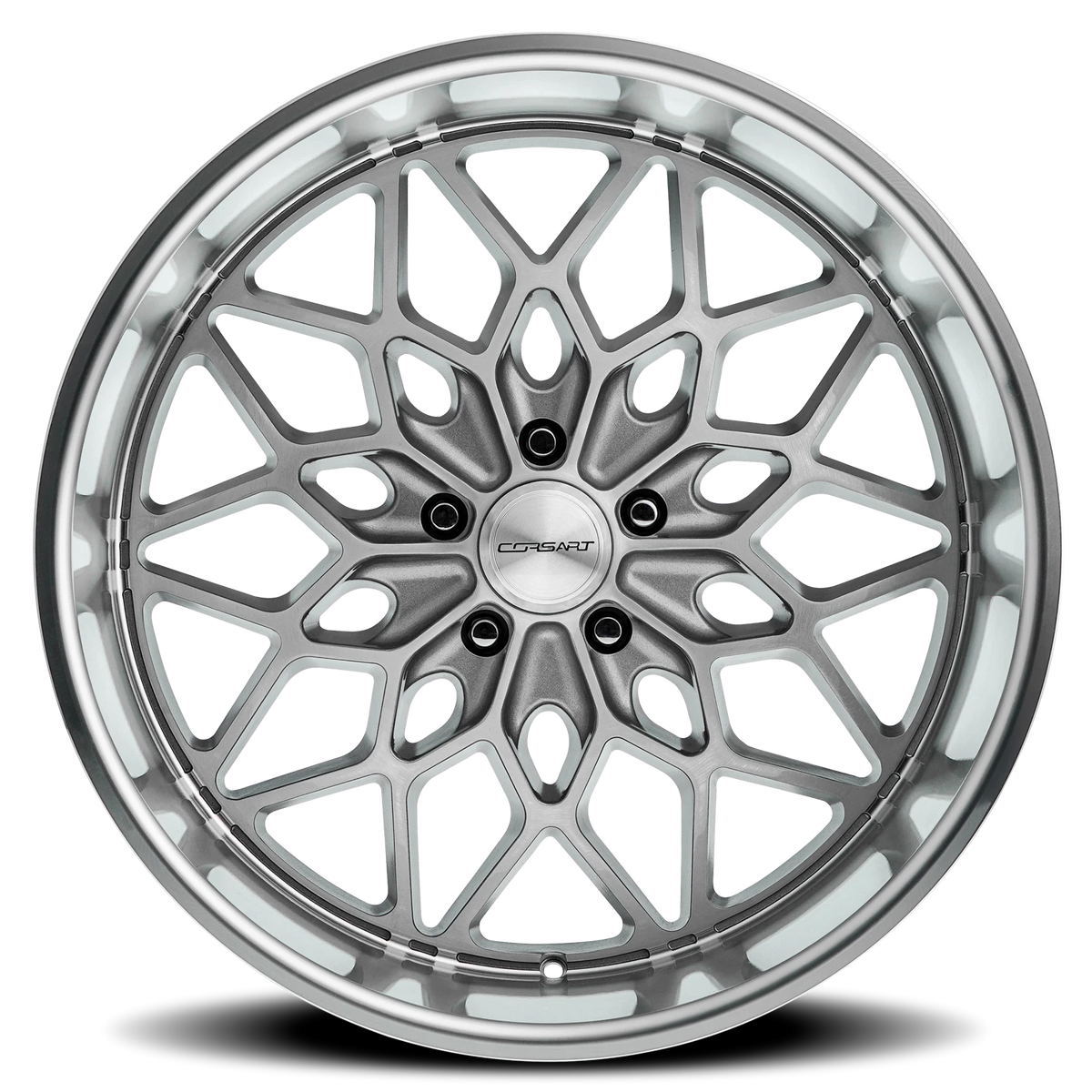 Corsart Gunner 20X10 +0 Matte Gunmetal W/ Diamond Cut Lip