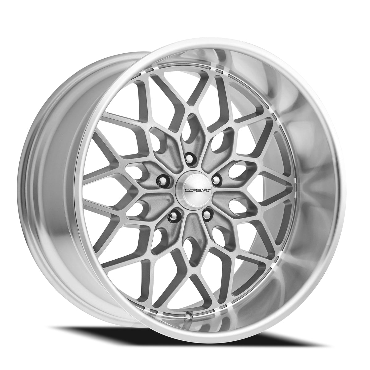 Corsart Gunner 20X10 +0 Matte Gunmetal W/ Diamond Cut Lip