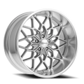 Corsart Gunner 20X10 +0 Gloss Brushed W/ Diamond Cut Lip