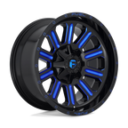 Fuel 1Pc D646 Hardline 20X10 -18 Gloss Black Blue Tinted Clear