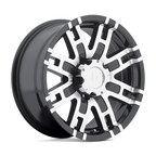 Helo He835 17X8 +0 Gloss Black Machined