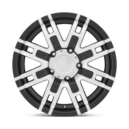 Helo He835 17X8 +0 Gloss Black Machined