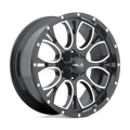 Helo He879 17X9 -12 Gloss Black Machined & Milled