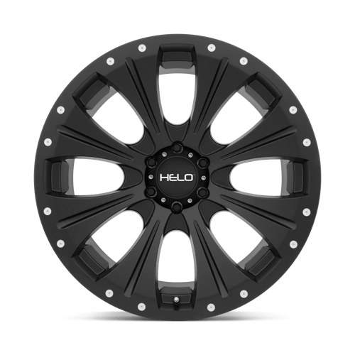 Helo He901 17X9 -12 Satin Black Mach W/ Dark Tint