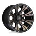 Helo He901 20X9 +18 Satin Black Mach W/ Dark Tint