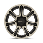 Helo He904 20X9 +18 Satin Black Mach W/ Dark Tint