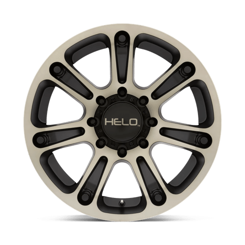 Helo He904 20X9 +18 Satin Black Mach W/ Dark Tint