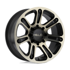 Helo He904 20X9 +18 Satin Black Mach W/ Dark Tint