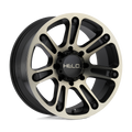 Helo He904 20X9 -12 Satin Black Mach W/ Dark Tint