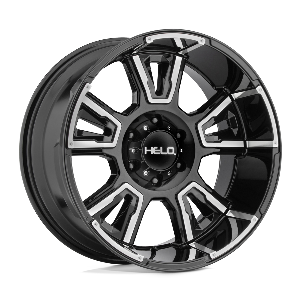 Helo He914 20X9 +0 Gloss Black Machined