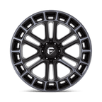 Fuel 1Pc D720 Heater 22X10 -13 Matte Black Ddt Machined