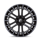 Fuel 1Pc D720 Heater 22X10 -13 Matte Black Ddt Machined