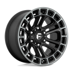 Fuel 1Pc D720 Heater 20X9 +1 Matte Black Ddt Machined