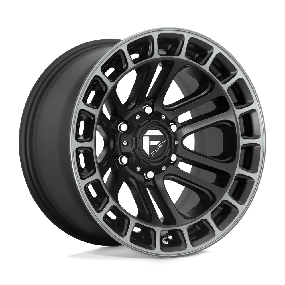 Fuel 1Pc D720 Heater 20X9 +1 Matte Black Ddt Machined