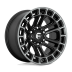 Fuel 1Pc D720 Heater 18X9 +1 Matte Black Ddt Machined