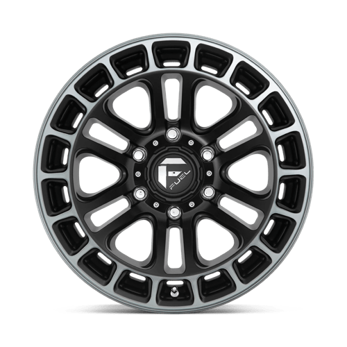 Fuel 1Pc D720 Heater 20X9 +1 Matte Black Ddt Machined
