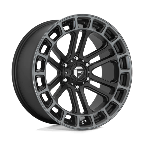 Fuel 1Pc D720 Heater 20X9 +1 Matte Black Ddt Machined