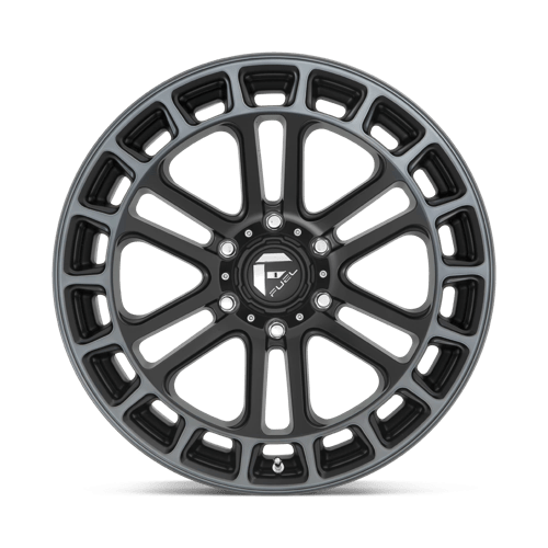 Fuel 1Pc D720 Heater 20X9 +1 Matte Black Ddt Machined
